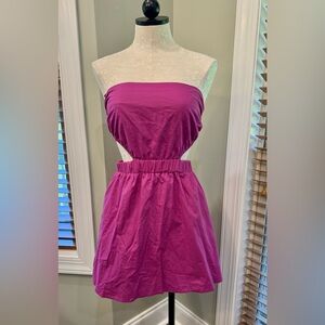 Le Lis | Dresses | Violet Cutout Strapless Mini Dress Le Lis Size Small  Festival Beach | Poshmark